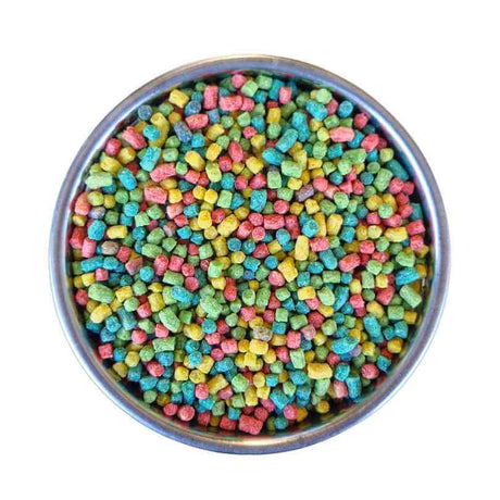 Vetafarm Nutriblend Mini Pellet packaging shown with the small colourful pellets