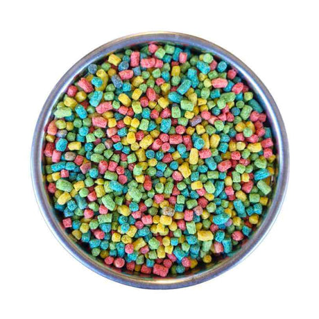 Vetafarm Nutriblend Small Pellet packaging shown with the colourful pellets