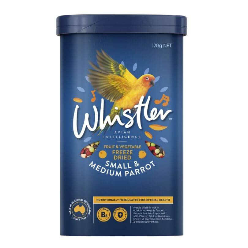 Whistler Small Parrot Freeze Dried Fruit and Vegetables 120g