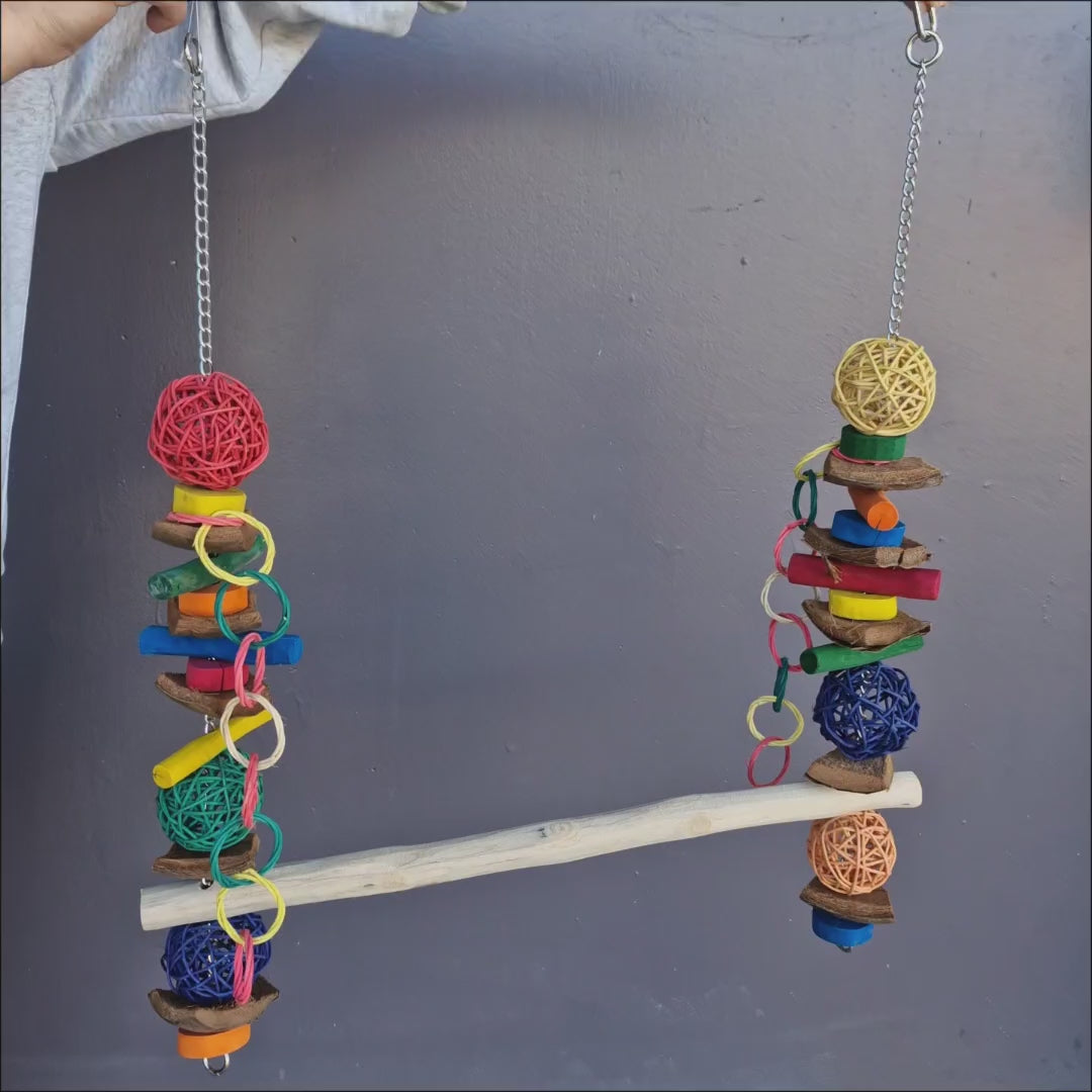 Giant Java wood swing for large parrots