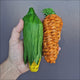 Carrot and Corn Munch Foot Toys 2pk – hyacinth, corn husk and corn cob foot toy for birds of all sizes