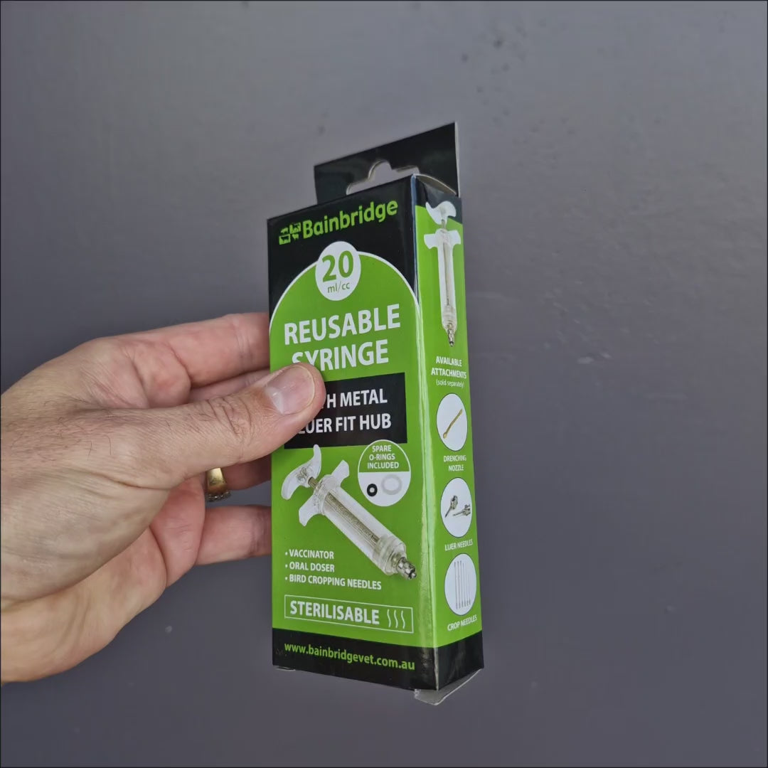 Reusable Syringe – handrearing tool for birds of all sizes