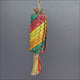 Pinata Rainbow Diagonal Parrot Shredder showing the colourful woven palm leaf construction and shreddable texture