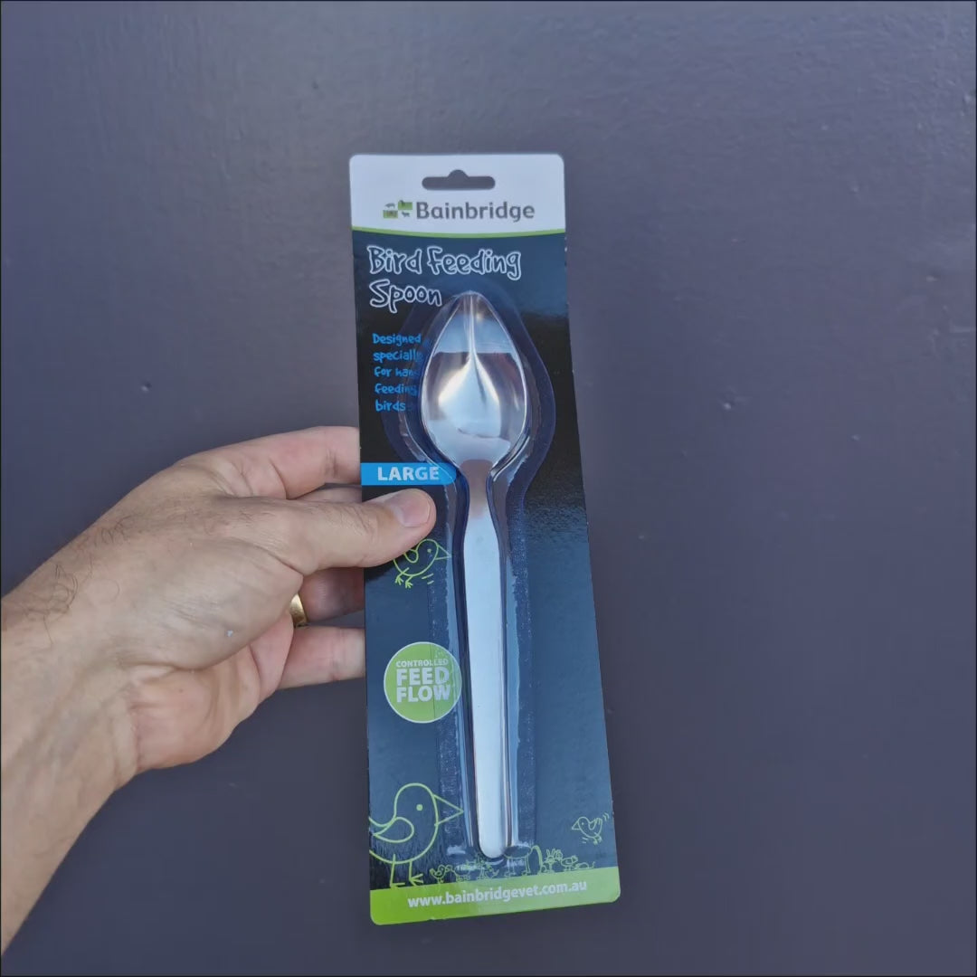 Bainbridge handrearing spoons for feeding baby birds