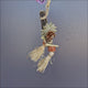 Tiny Chew Drop – hanging apple stick, palm leaf and pinecone chew toy for budgies, cockatiels and other small birds