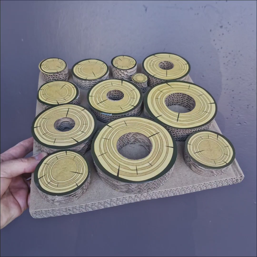 Cardboard Forage Maze – cardboard foraging toy for small birds