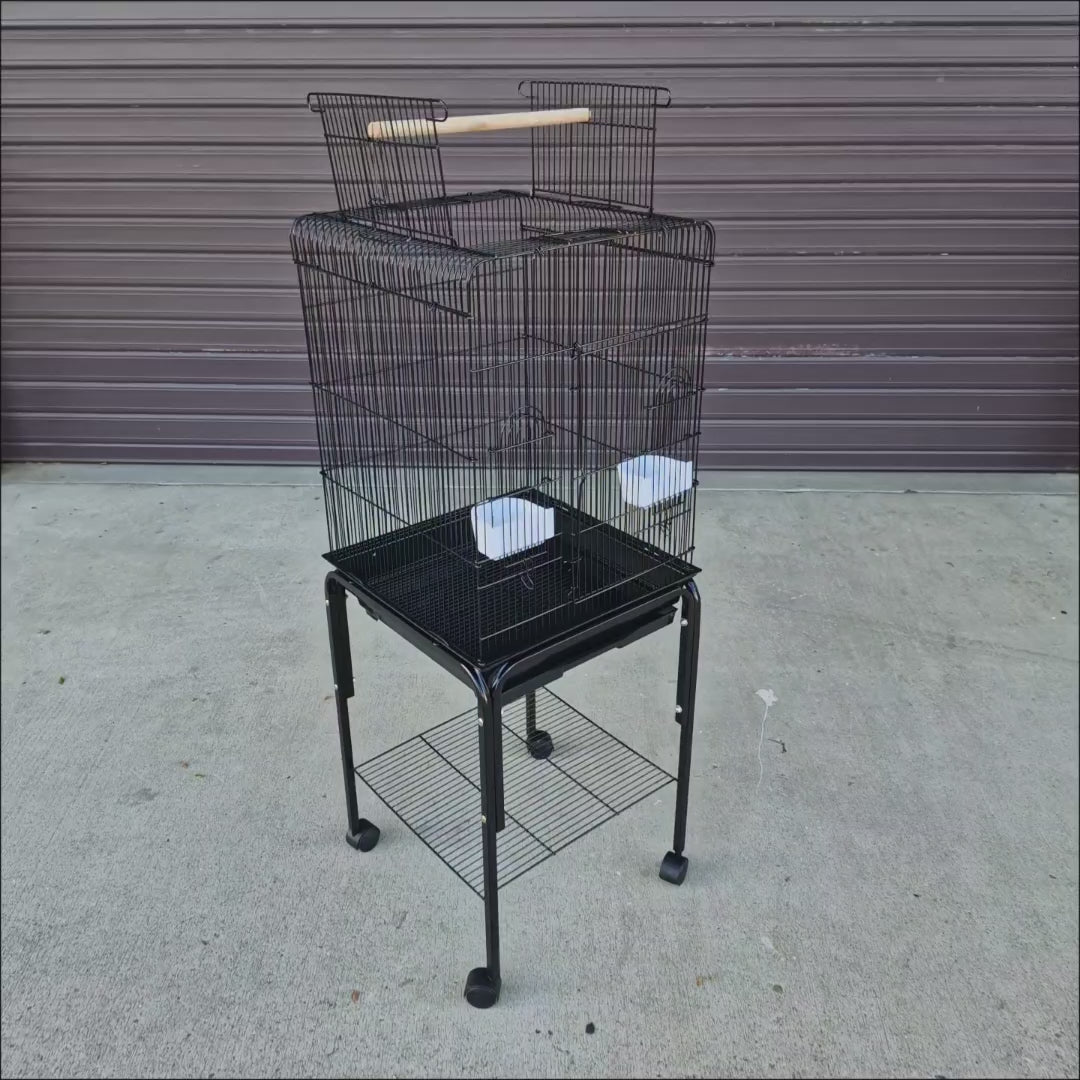 Bon Avi Open Top Bird Cage and Stand 45138