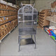 Video of Bird Cage 826SB shown fully assembled with an open-top, stand and wheels
