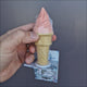 Cinnamon Ice-cream Perch – calcium perch for small birds
