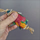 Husky foot toy for parrots to hold, chew and play with