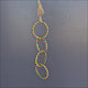 Woven Wonders Four Rings – linked woven palm leaf ring swing and climbing toy for budgies, cockatiels and small parrots