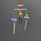 Beady Tubes Dangler