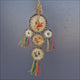 Woven Wonders Dream Catcher – woven palm leaf, bamboo and abaca shredding toy for small and medium parrots