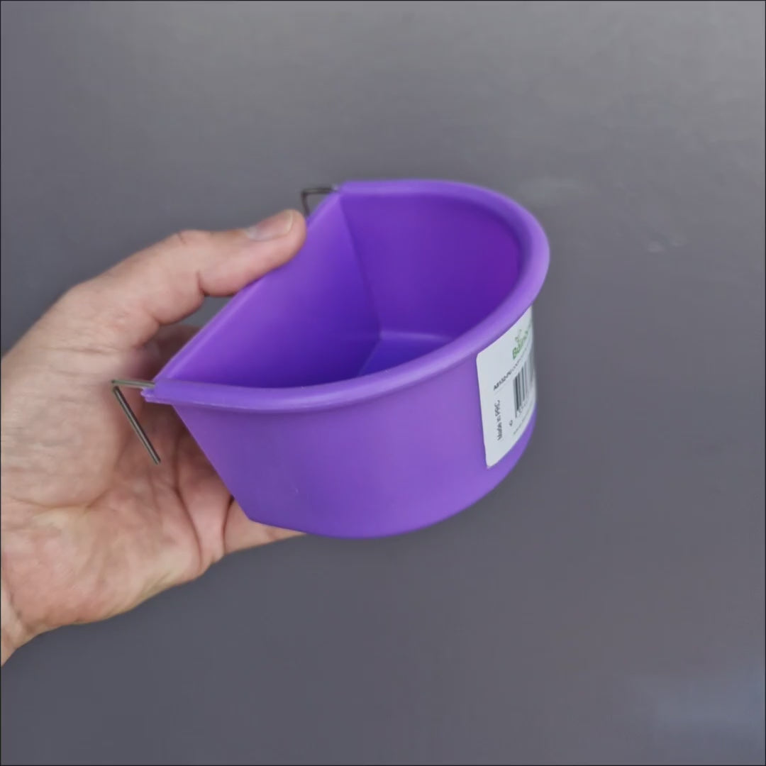 D Shape Plastic Bowl – plastic bird bowl for small birds