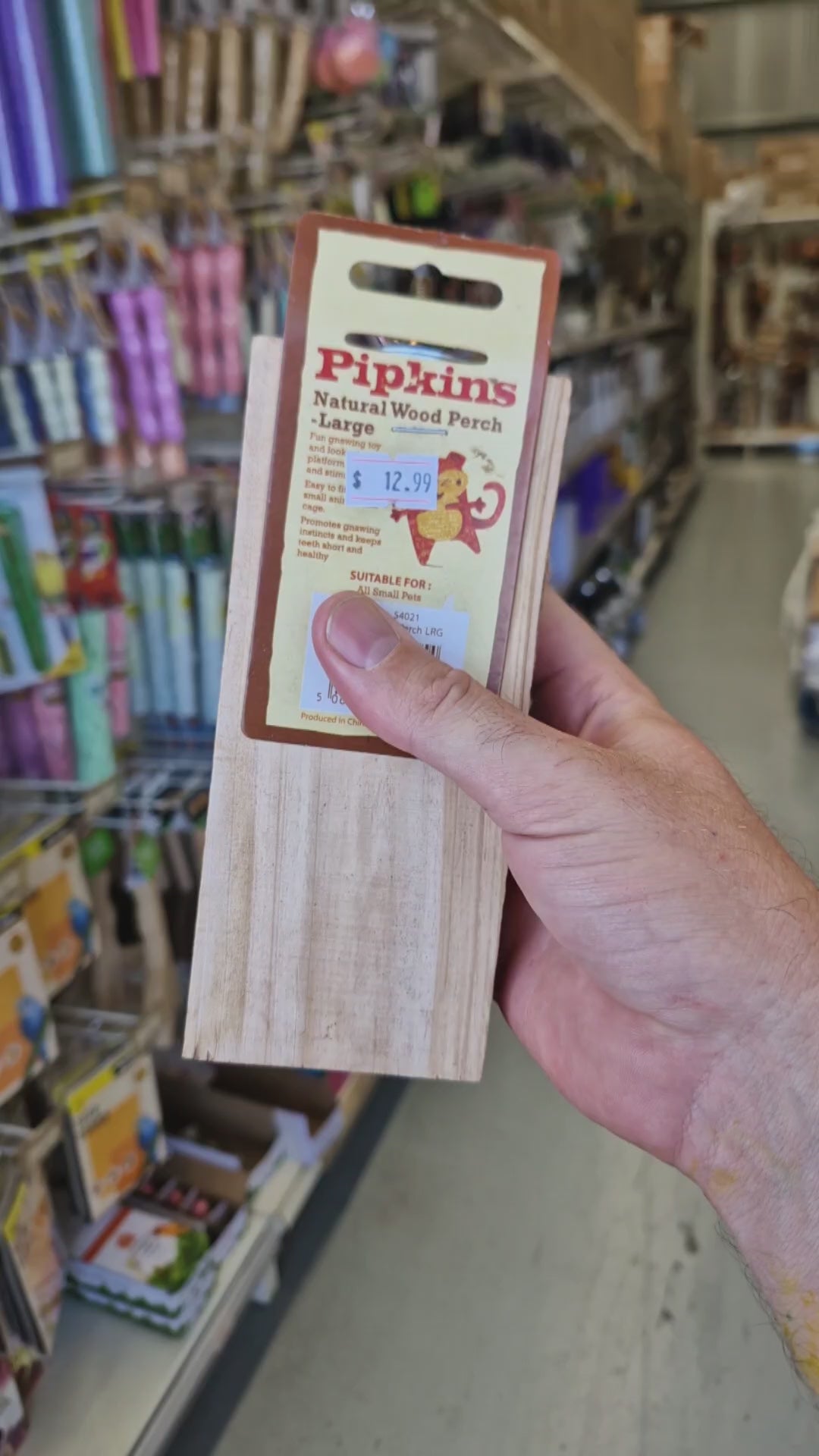 Pipkins Natural Platform Perch