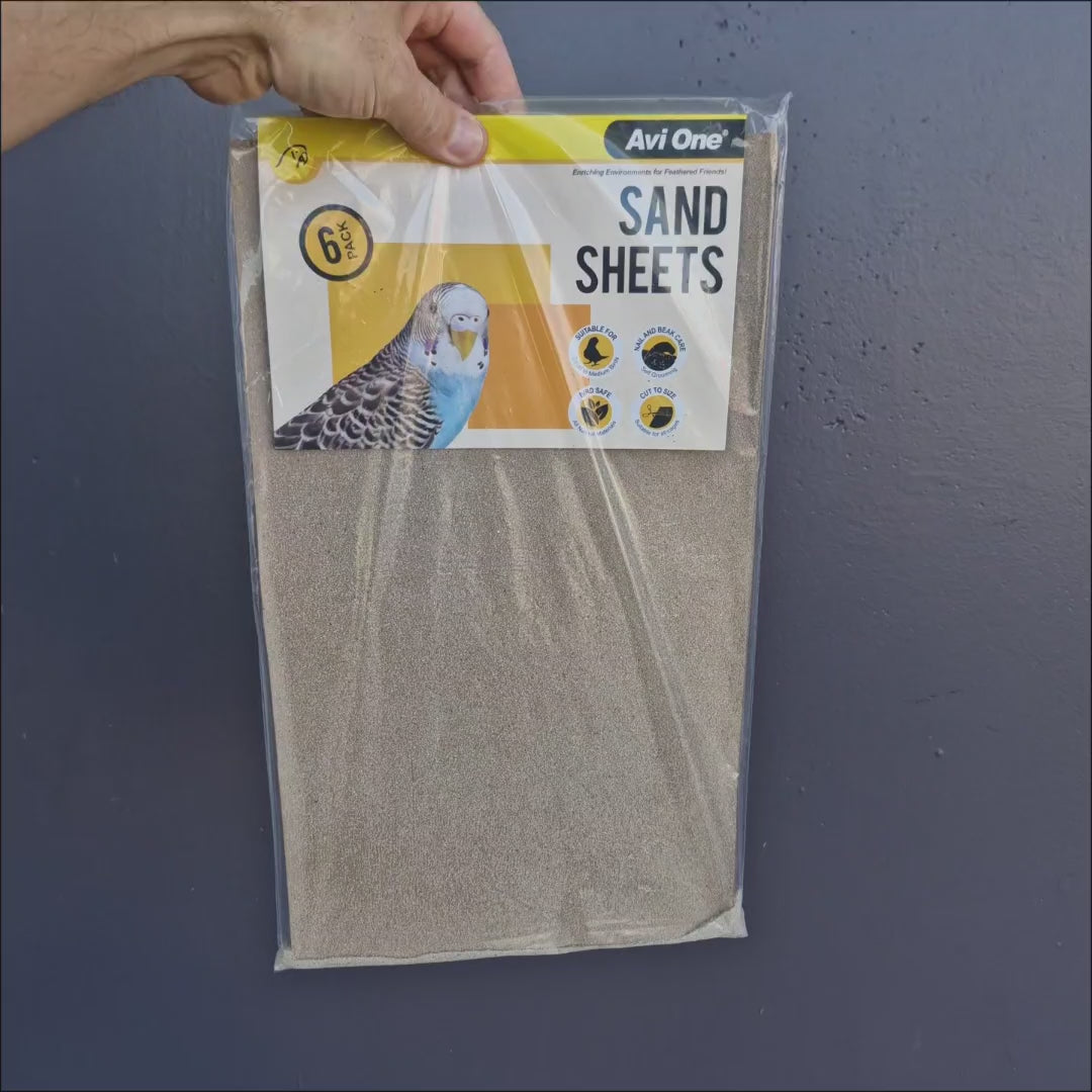 Avi One sandpaper sheets for lining bird cage floors