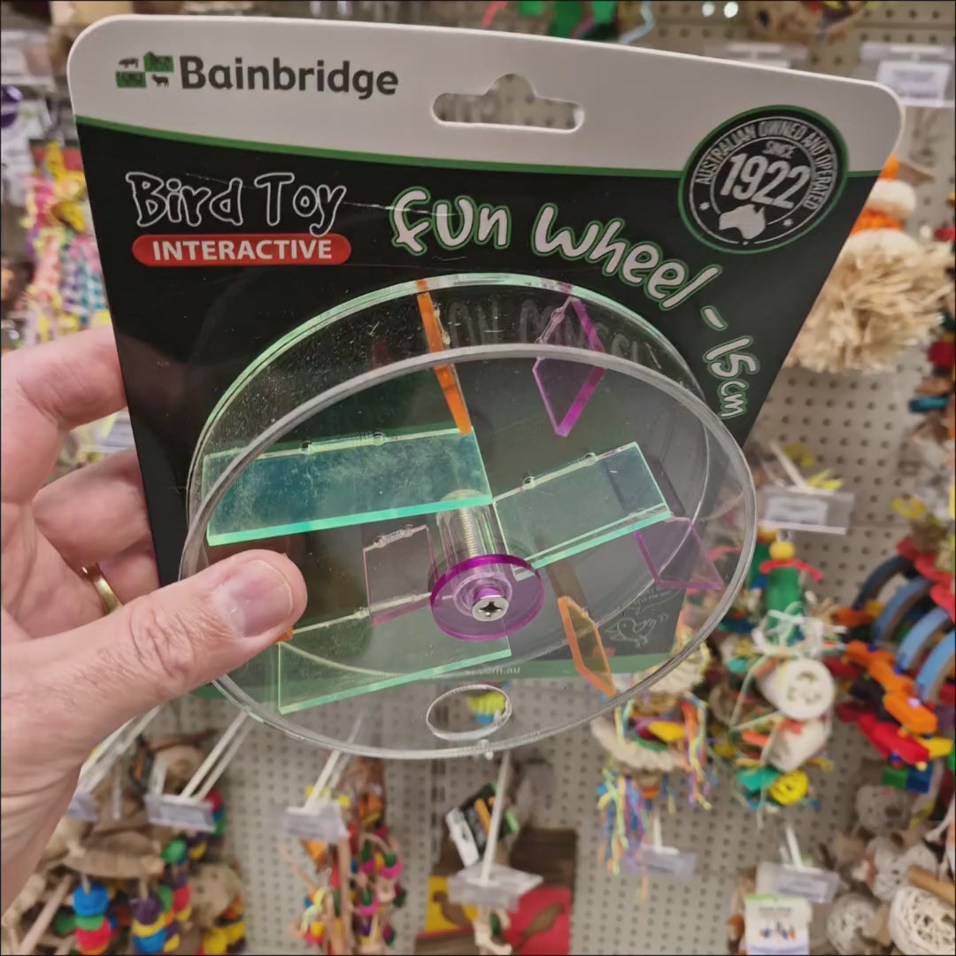 Forage Wheel of Treats – foraging toy for small birds