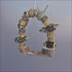 Birdnerd Natural Swing - Australian native wood, gumnut and banksia swing for parrots