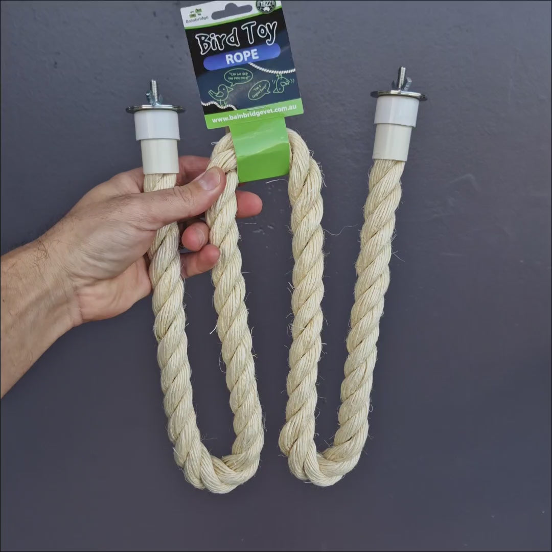 Sisal Flexi Perch – sisal rope bird perch for birds of all sizes