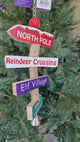 Christmas Village Sign Post Chew