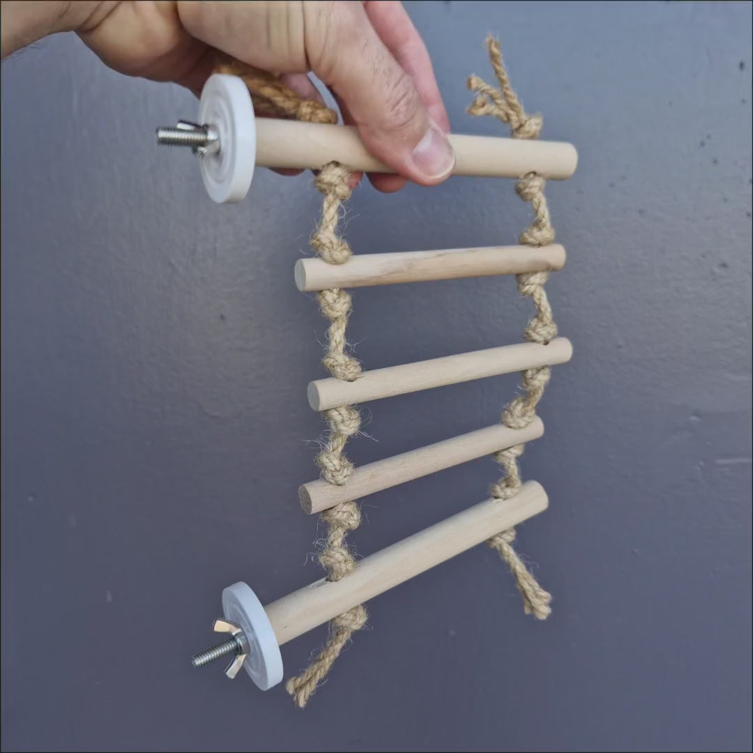 Mini Step Bridge – wooden climbing ladder bridge for small birds