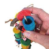 Wooden Foraging Cups foraging toy for budgies, cockatiels, conures and lovebirds