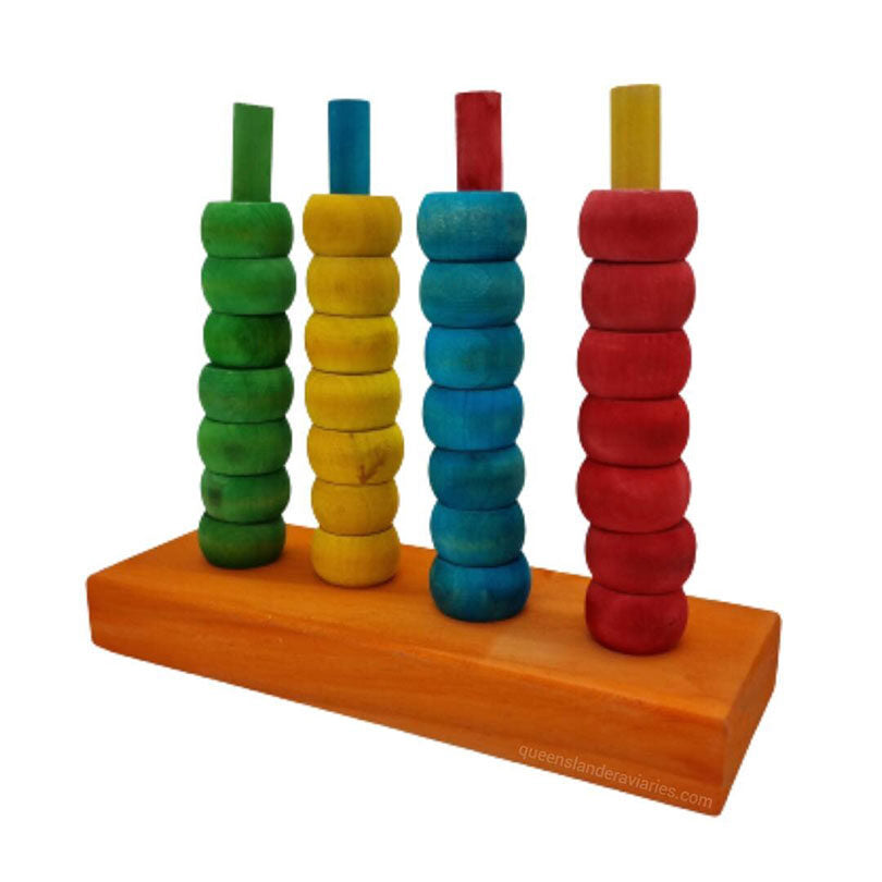 Interactive Parrot Stacking Puzzle