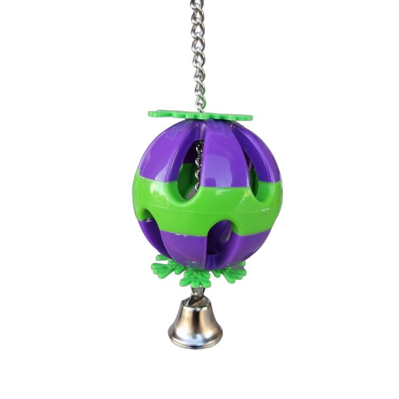 Purple Plastic Ball and Bell